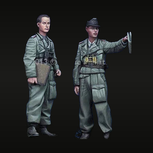 WWII German Tank Commander & NCO 1/35 Resin Figure Set