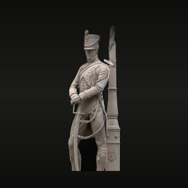Napoleonic Era Infantry/Guard Soldier Standing at Post 1/24 Resin Figure Kit