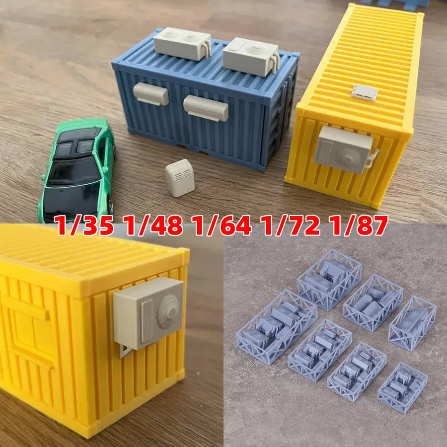 Air Conditioner Central Air Conditioning Air Cooler for House Factory Shop Sand Table Diorama Scale Model Kit 1/35/48/64/72/87