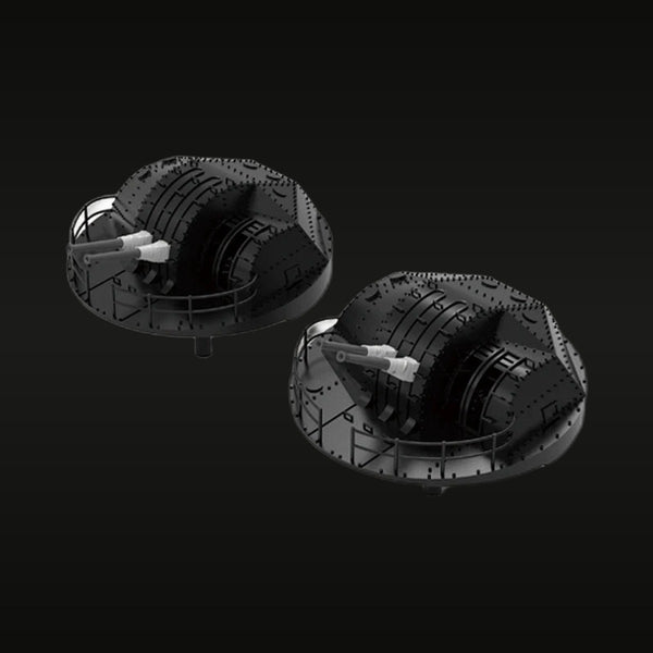 WWII Japanese IJN Type 89 127mm Twin AA Gun Mount 1/700 Resin Kit