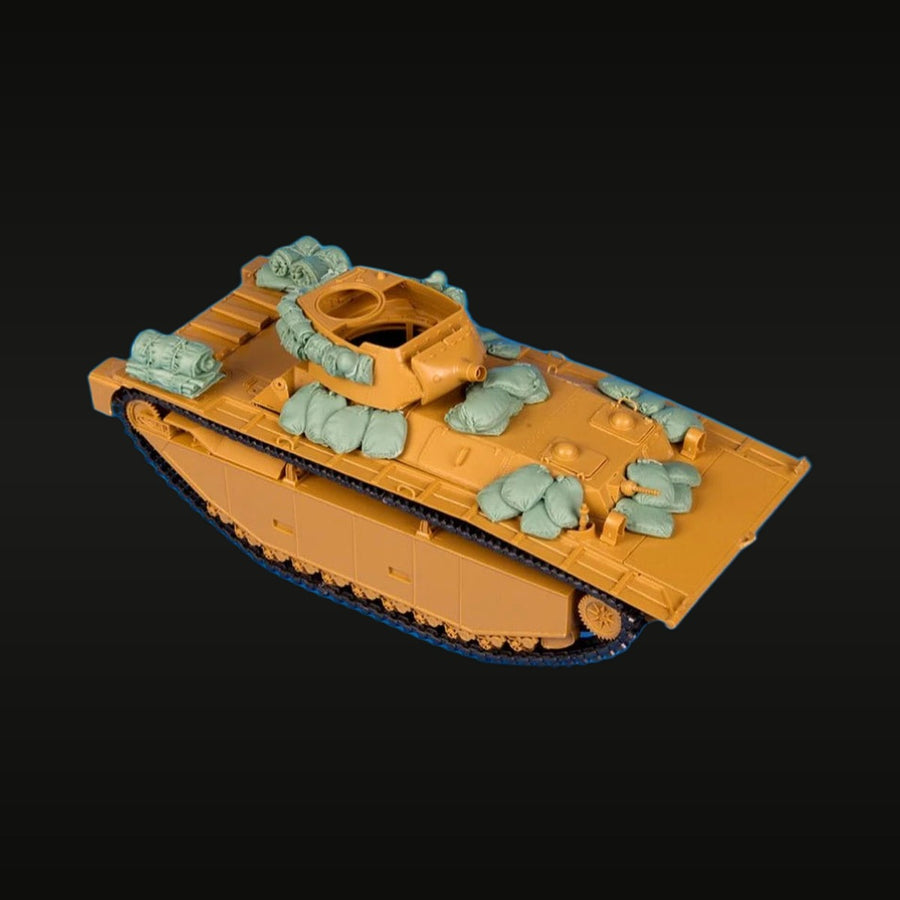 WWII US LVT A4 Armored Amphibious Vehicle 1/35 Resin Model Kit - unpainted resin model kit
