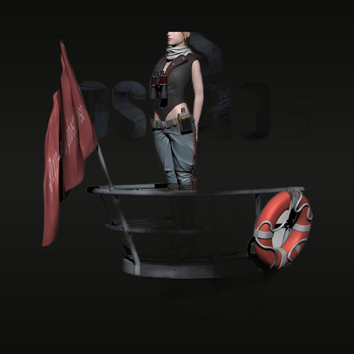 1/35 Deep Sea Ghost Rose Naval Officer Resin Figure Kit