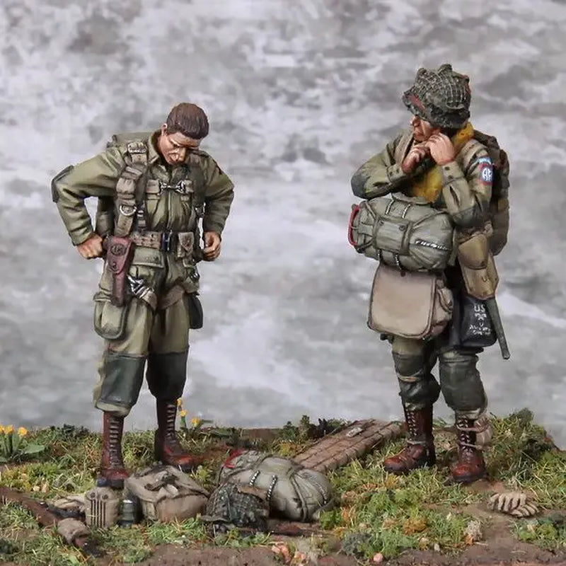 1/35 Resin Model Figure Gk，American Soldier, Unassembled and Unpainted Kit