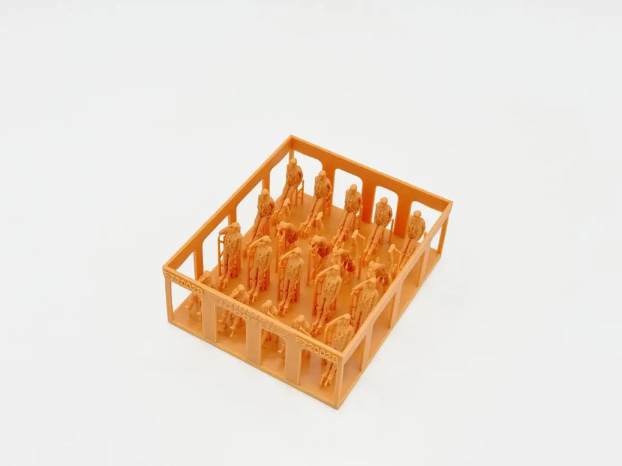 WWII Japanese IJN Naval Aviators Set 1/72 Resin Figure Kit (7pcs) - resin model view 2