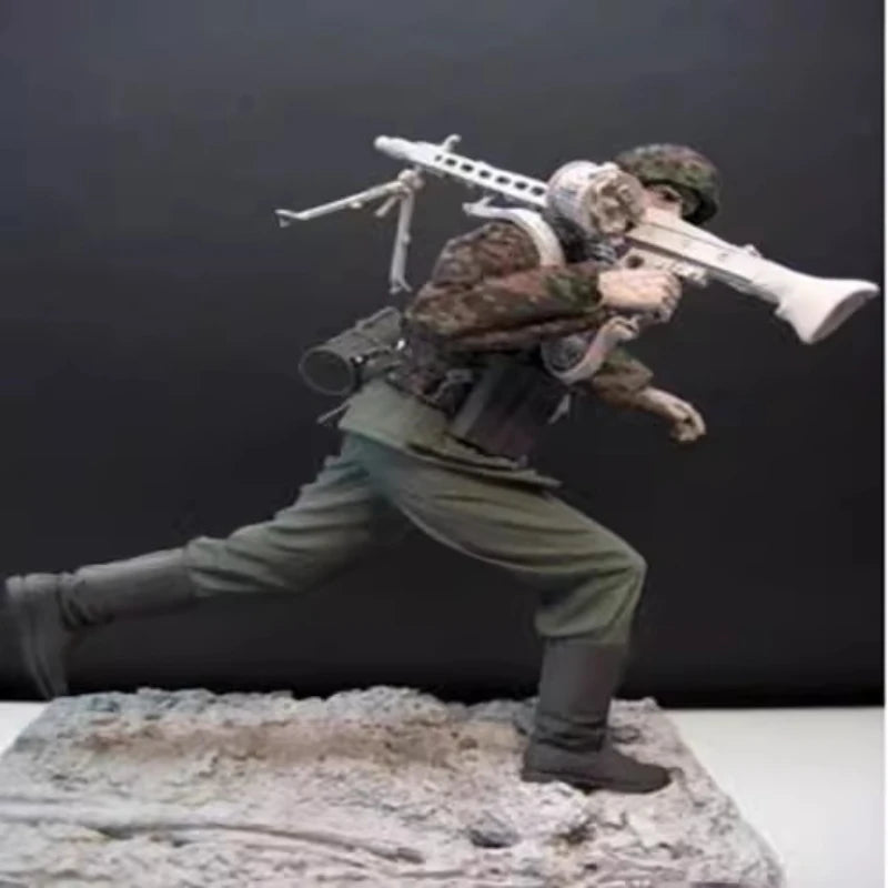 1/16 Casting Resin Model Grey Kit Normandy Frontline Soldier Model Requires Assembly Unpainted