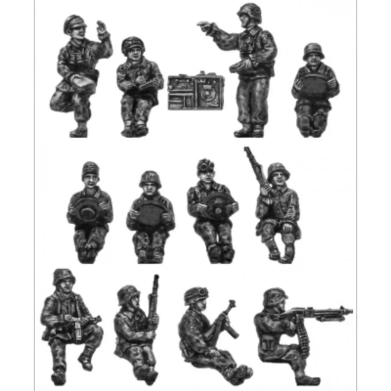 WWII German Schwimmwagen & Kübelwagen Patrol with Crew 4-Vehicle Set 1/72 Resin Kit - resin model view 2