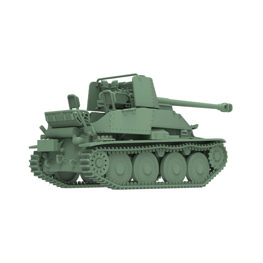 WWII German Panzer 38(t) Light Tank 1/87 Resin Vehicle Kit - resin model view 3