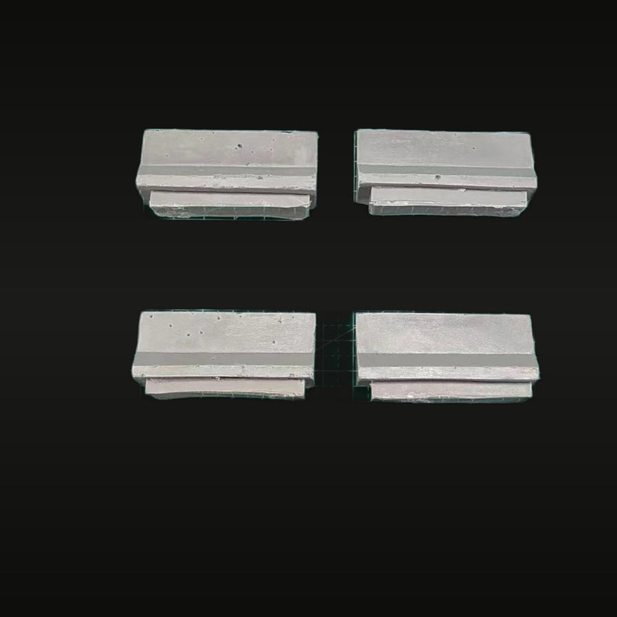 WWII Concrete Roadblock Barriers Set 1/35 Resin Terrain Kit - unpainted resin model kit