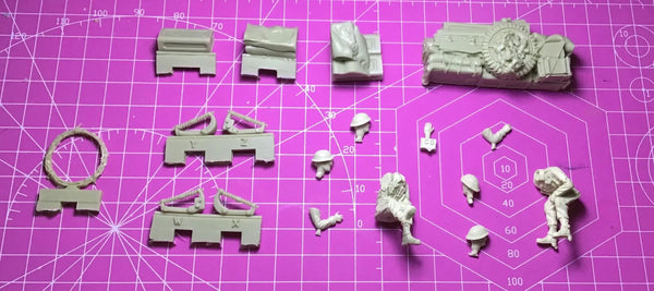 WWII British Universal Carrier Crew Set 1/35 Resin Figure Kit