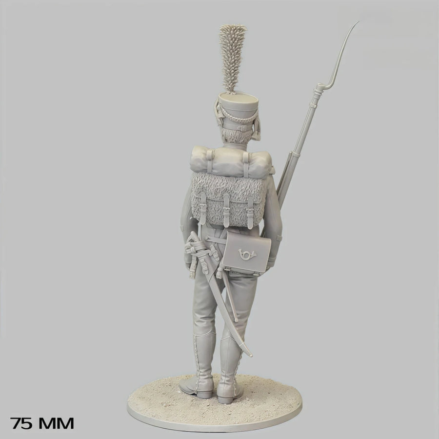 75Mm Resin Unpainted Model Kit, 1812, 15Th Light Infantry Regiment, Sergeant Jaeger, Unassembled and Unpainted GK