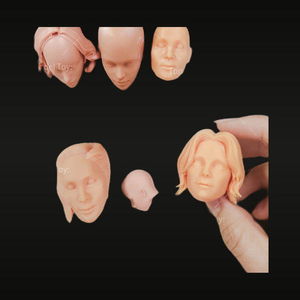 1/6 Scale Generic Portrait Head Sculpts Mixed Male & Female 6-Pack Resin Bust Kit