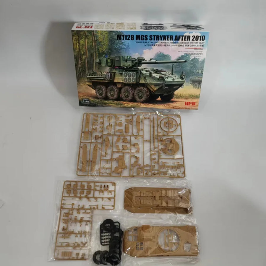 RYE FIELD RM-5148 1/35 M1128 MGS Stryker after 2010 W/Miles Gear Assemble Plastic Model Kit