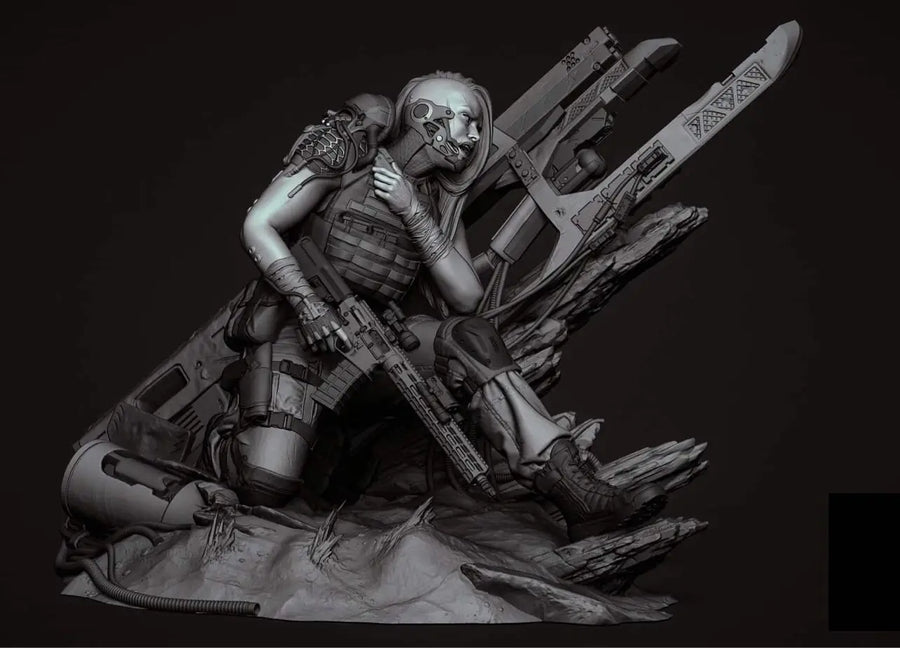 1/24 Resin Model Figure GK， Unassembled and Unpainted Kit