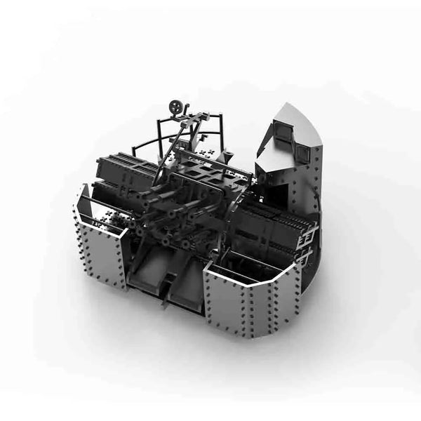 WWII Royal Navy 2-Pounder Pom-Pom Octuple Mount 1/700 Resin Kit