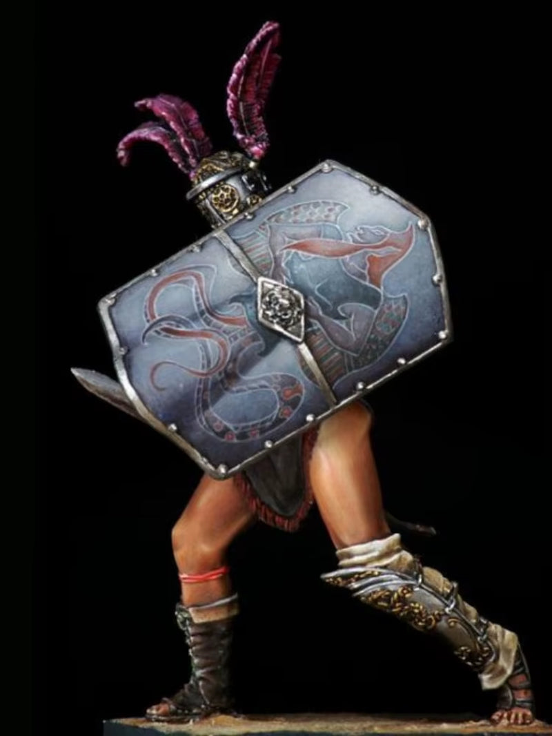 Ancient Roman Female Gladiator Warrior 75mm Resin Bust Kit - resin model view 2