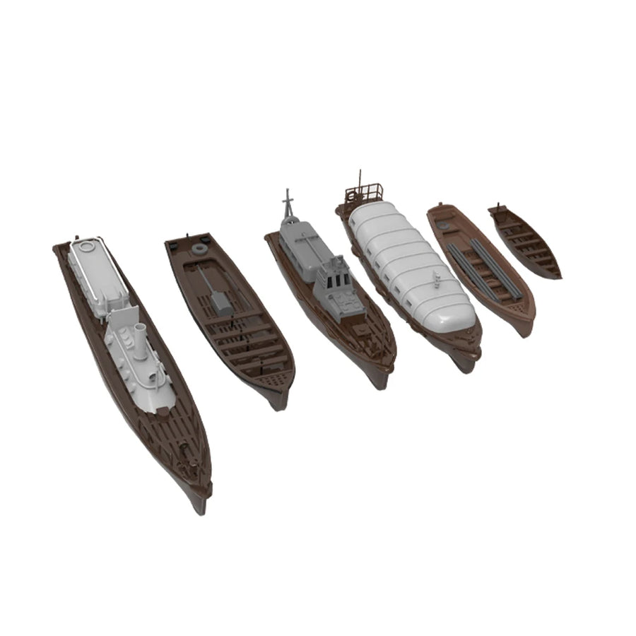 WWII Japanese Nagato-Class Battleship Fleet Set 1/700 Resin Ship Kit - resin model view 2