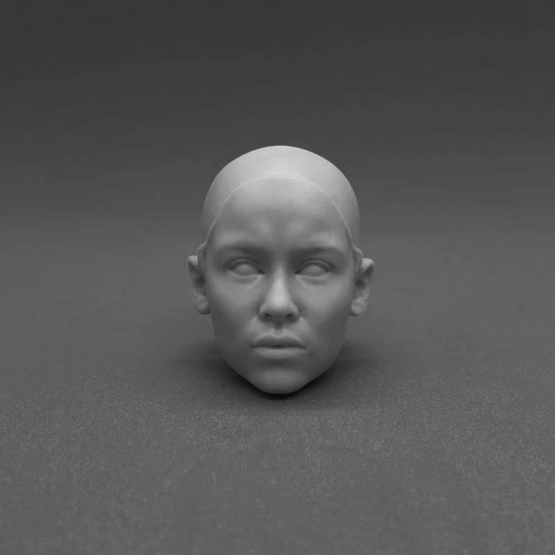 1/6 Scale Resin Diecast Head Sculpture Model Film Actress Head Carving Fit 12'' Action Figure Unpainted
