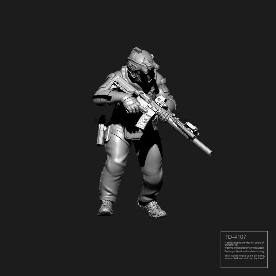 38Mm 50Mm Resin Soldier Model Kits Figure Colorless and Self-Assembled TD-4107