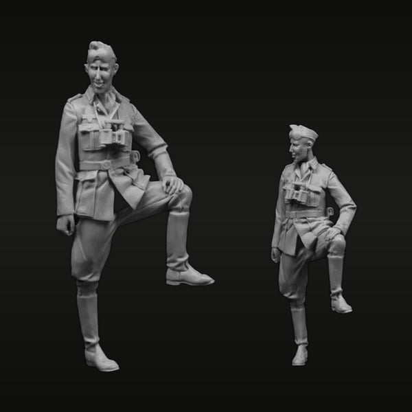WWII British Soldiers 8-Figure Set 1/35 Scale Resin Military Figures Kit