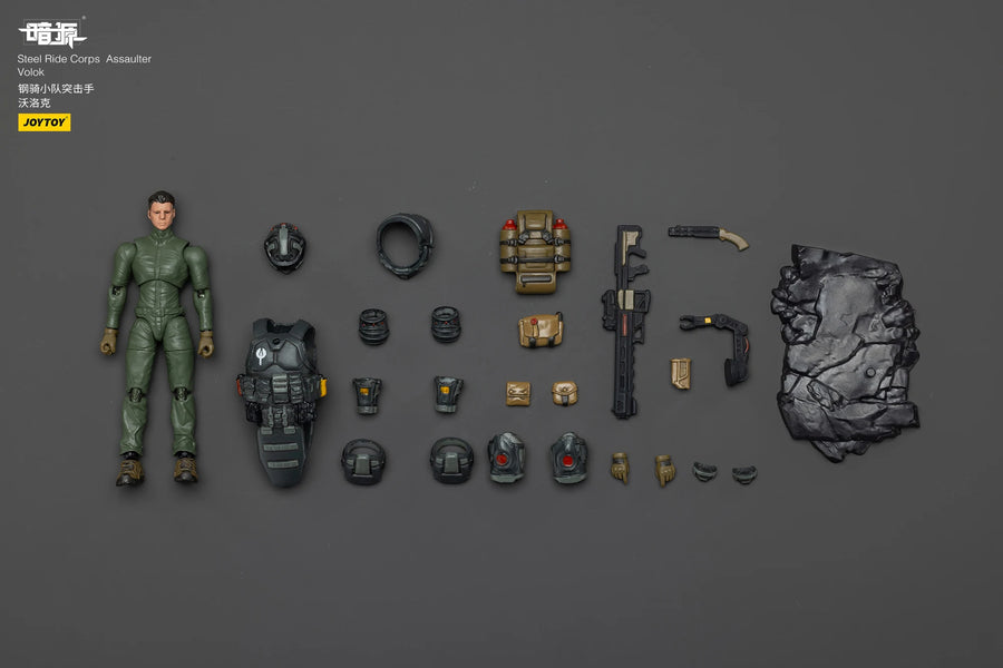 JOYTOY Dark Source 1/25 Scale Steel Ride Corps Assaulter Stephen Rhett Volok Marco Karl Action Figure Model Dolls for Collection