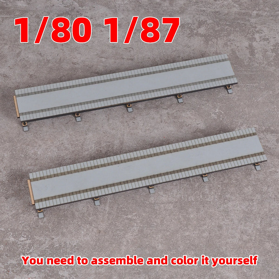 Assembly Architectural Sand Table Train Railway Residence Dwelling Railway Station Platform Diorama Scale Model Kit 1/87 1/80