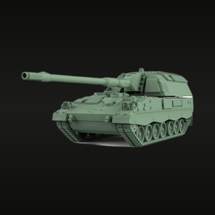 Modern German PzH2000 Self-Propelled Howitzer 1/144 Resin Vehicle Kit - unpainted resin model kit