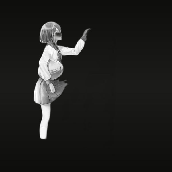 Anime Schoolgirl in Sailor Uniform 1/35 Resin Figure Kit