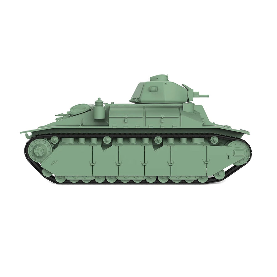 WWII French Char D2 Medium Tank 1/144 Resin Vehicle Kit - resin model view 4