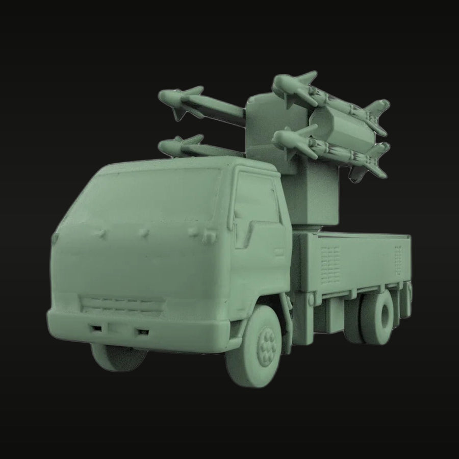 Modern Chinese Truck-Mounted Missile Launcher 1/48 Resin Vehicle Kit - unpainted resin model kit