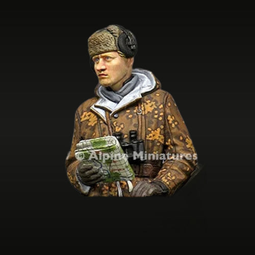 WWII German Panzer Commander Winter 1/35 Resin Figure Kit