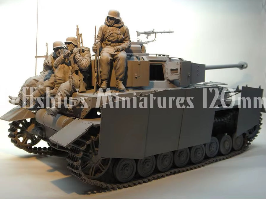 1/16 Resin Model Figure Gk，No Tanks, 6 Figure ,German, Unassembled and Unpainted Kit