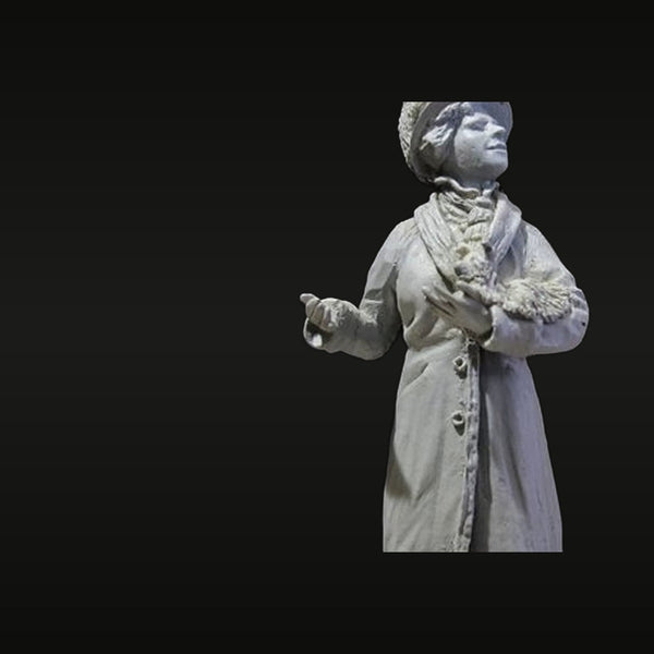 WWI Era Civilian Woman with Puppy 1/35 Resin Kit