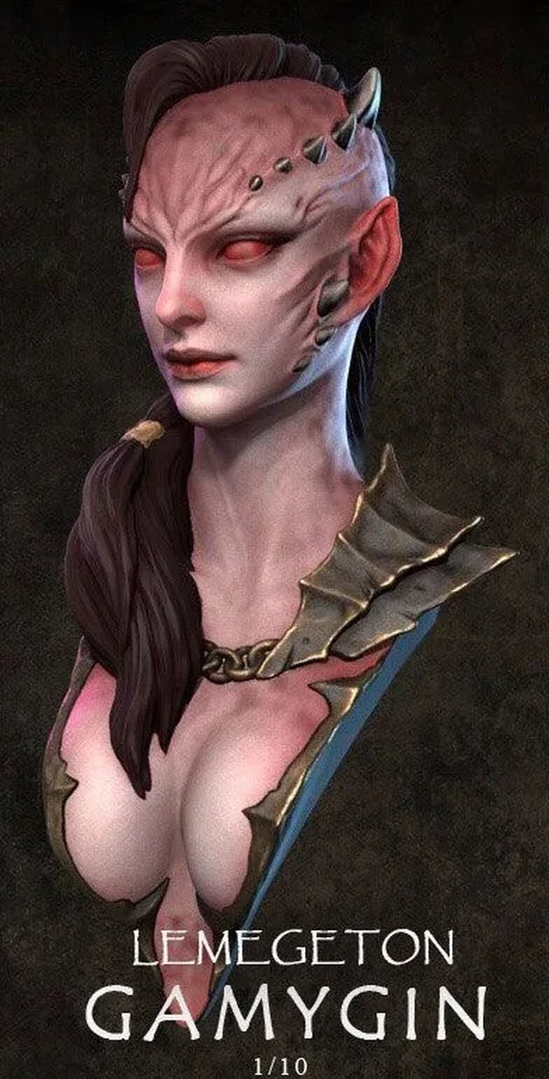 1/10 Resin Model Bust Gk，Female Role， Unassembled and Unpainted Kit