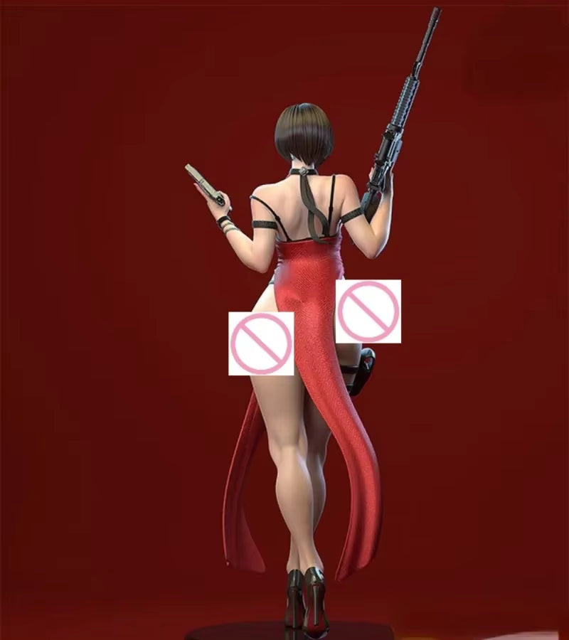 1/24 Scale Resin Figure Assembled Model Kit Horror Game Female Gunner Miniature Unassembled Unpainted 3D Printing Sculpture