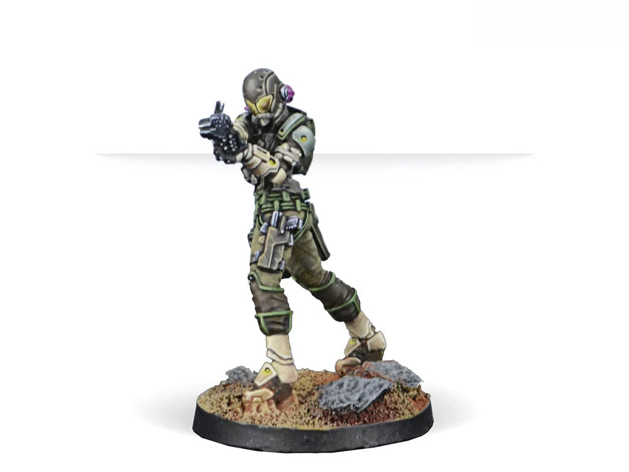 Sci-Fi Heavy Armor Tactical Squad 4-Figure Set 28mm Resin Kit - resin model view 2