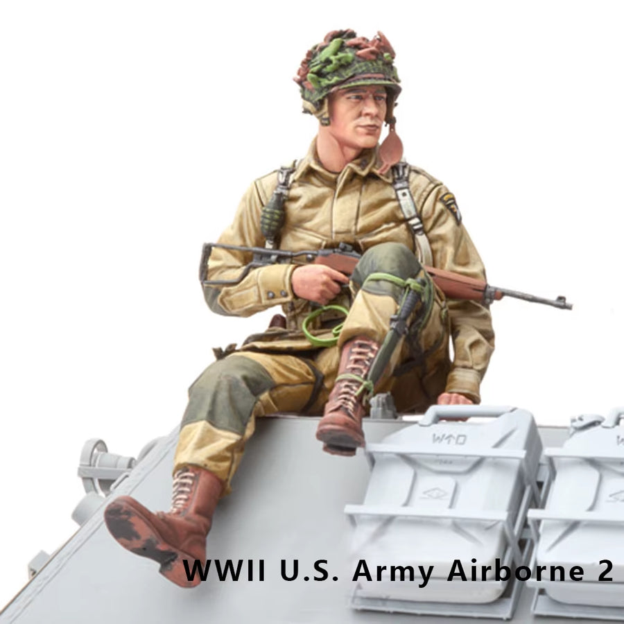 1/16 WW2 Soldiers, U.S. Army, Resin Model Figure Soldier, WWII Military Themes, Unassembled and Unpainted Kit