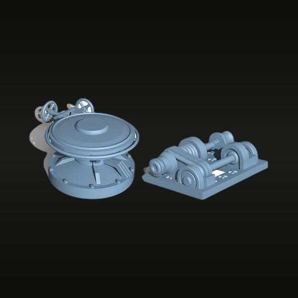 USS Arizona Windlass & Motor Unit 1/700 Resin Ship Accessory Kit