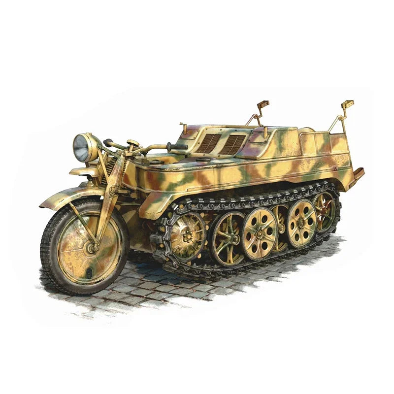 German Sd.Kfz.2 Kettenkraftrad 1/16 Resin Model Kit - resin model view 3