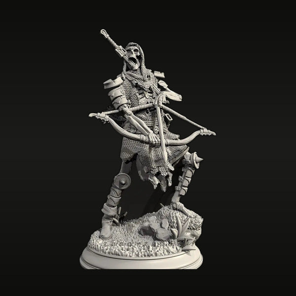 Fantasy Undead Skeletal Archer with Crossbow 28mm Resin Figure Kit