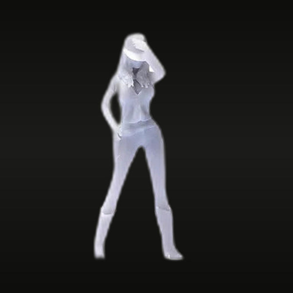 Pinup Western Cowgirl Standing Pose 1/64 Resin Figure