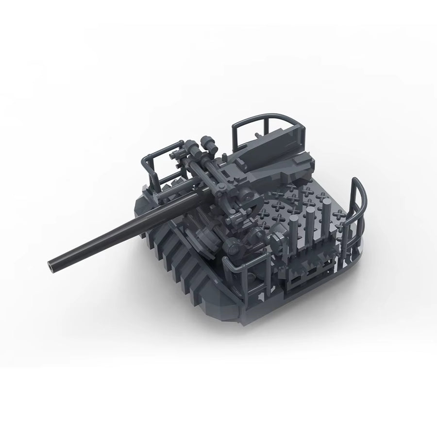 U.S. Navy 40mm Bofors Twin AA Gun Mount 1/700 Resin Accessory Kit - resin model view 4