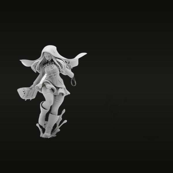 Anime Angel Warrior Princess Resin Figure Kit - Unpainted Miniature