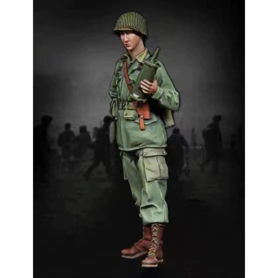 1/35 Resin Figure Unpainted Model Kit, World War II US Soldier, Unassembled and Unpainted GK