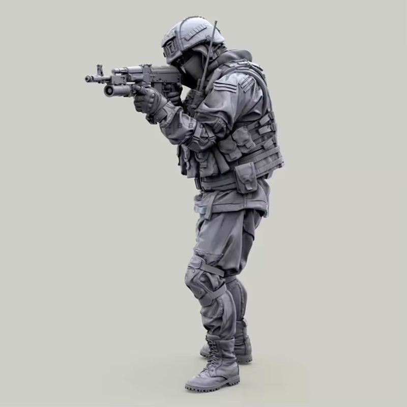 Modern US Special Forces Operators with M4 & Grenade Launcher 1/35 Resin Figure Kit - resin model view 2