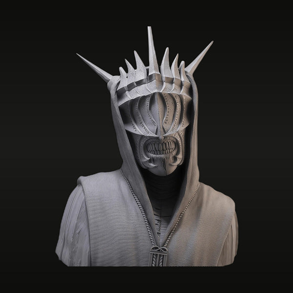 Fantasy Undead Death Sorcerer with Spiked Crown 1/10 Resin Bust Kit