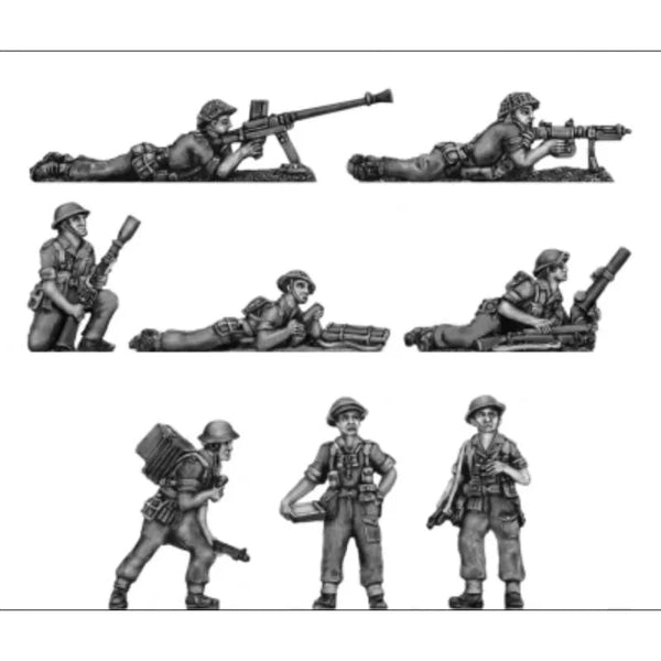 British Tropical Infantry 8-Figure Set 1/72 Resin Model Kit