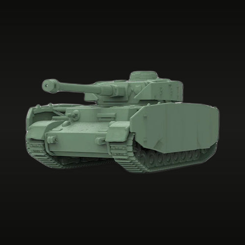 German Panzer IV Medium Tank 1/56 Resin Model Kit