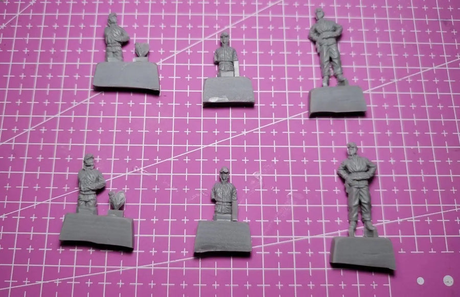 1/72 Resin Model Figure GK , 6Figure ，Unassembled and Unpainted Kit