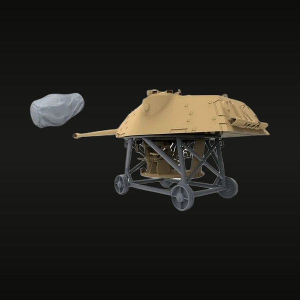 WWII German Panther Tank Turret Section on Assembly Stand 1/35 Resin Vehicle Kit