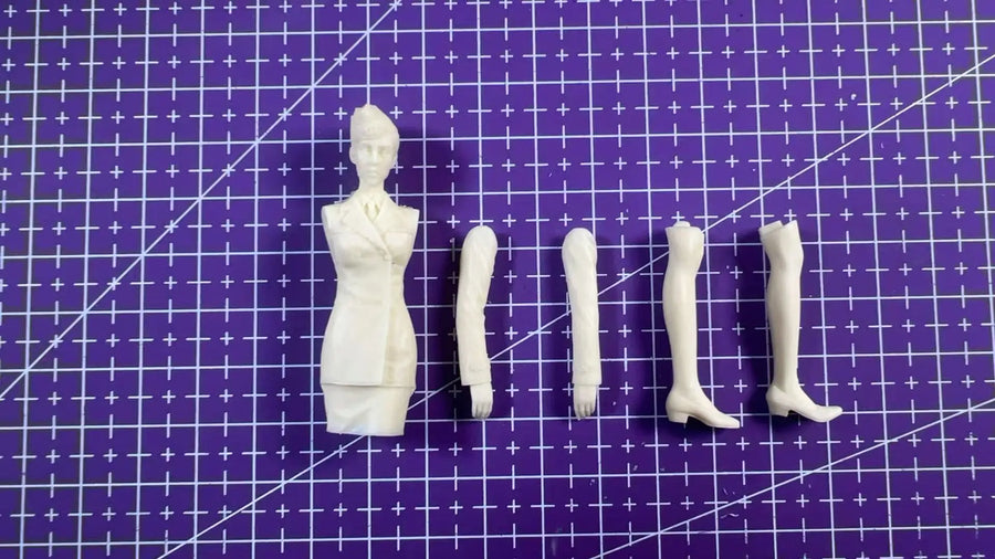 1/20 Casting Resin Model Assembly Kit, GK, Female Sergeant, Unpainted